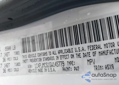 2016 Jeep Cherokee Latitude из США, поврежденный, VIN 1C4PJMCS1GW145779